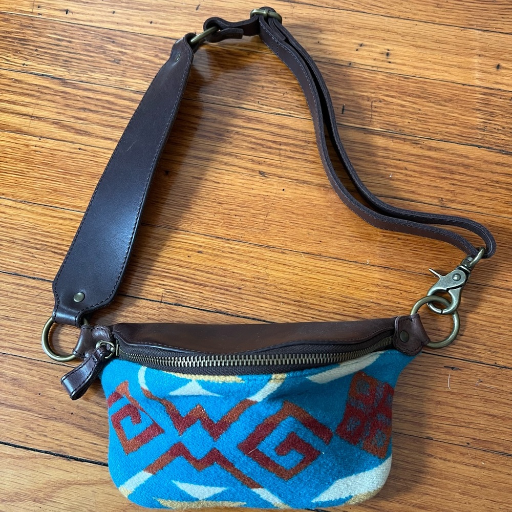 Pendleton Patterned Leather Fanny Pack